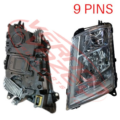 9013194-03 - HEADLAMP - L/H - ELECTRIC CHROME - VOLVO FH 2013-