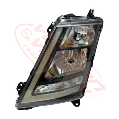 9013194-07 - HEADLAMP - L/H - MANUAL BLACK - VOLVO FH 2013- ON /  FM 2013-2021