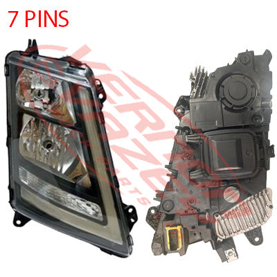 9013194-08 - HEADLAMP - R/H - MANUAL BLACK - VOLVO FH 2013- ON /  FM 2013-2021