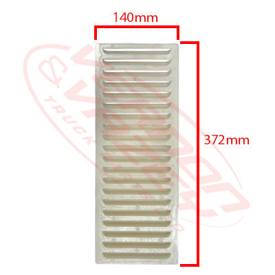 AIR OUTLET GRILLE VENT - SHUTTER TYPE - 372X140X14 - UNIVERSAL - ALL MAKES/MODELS - AV-372X140X14