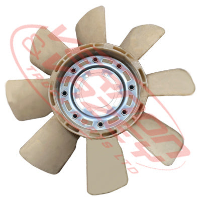 FAN BLADE - 8 BLADE - 580mm WIDE - DEPTH 80mm - FAN 14mm - MITSI FUSO GREAT FP418 1987-96 - FAN580-01