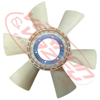 FAN BLADE - 6 BLADE - 620mm WIDE - DEPTH 80mm - FAN 14mm - ISUZU EXR 1987-96 - FAN620-01