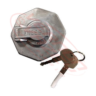 FC-IS68 - FUEL CAP - WITH KEYS - 2 PRONG - 68mm INNER DIAMETER - ISUZU NPR