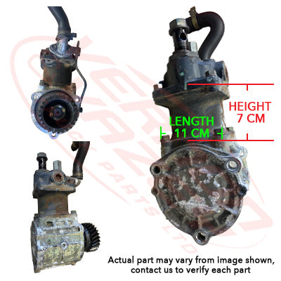 HN-AIRCOM-F17E-01S - HINO ENGINE PARTSAIR COMPRESSOR - WATER COOLED - SINGLE CYLINDER TO SUIT HINO F17E