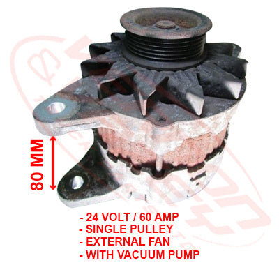 HINO E13C - ALTERNATOR - 24V - 60 AMP - HN-ALT-E13C-02S