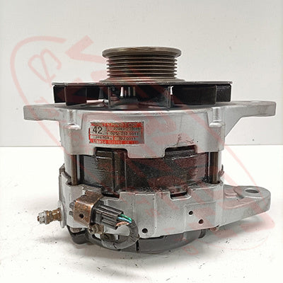 HN-ALT-E13C-1S - HINO ENGINE PARTSALTERNATOR - 24V - 90 AMP - EXT FAN - MULTIBELT TO SUIT HINO E13C