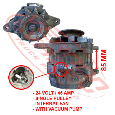 ALTERNATOR - 24V - 45 AMP - SAWFUJI - HINO K13C - HN-ALT-K13C-1S