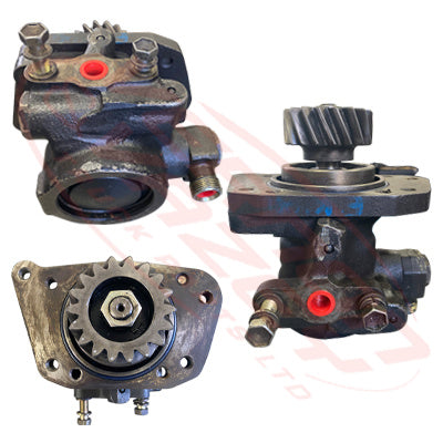 HN-PSP-EK100-01S - HINO ENGINE PARTSPOWER STEERING PUMP - HELICAL CUT GEAR -18 TEETH TO SUIT HINO EK100/EM100
