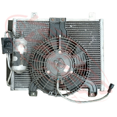 IS-4HL1-ACCON-01S - ISUZU ENGINE PARTS - AIRCON CONDENSER - WITH COMPLETE FAN TO SUIT ISUZU 4HL1