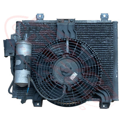 IS-ACCON-4HG1-01S - ISUZU ENGINE PARTS - AIRCON CONDENSER - WITH COMPLETE FAN TO SUIT ISUZU 4HG1