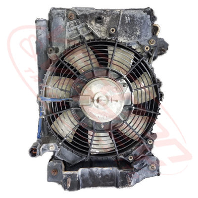 IS-ACCON-6WG1-01S - ISUZU ENGINE PARTS - AIRCON CONDENSER - WITH COMPLETE FAN  TO SUIT ISUZU 6WG1T