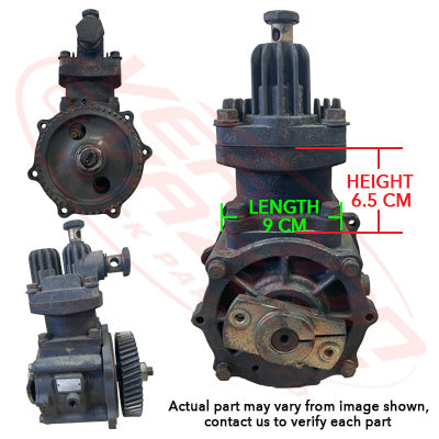 IS-AIRCOM-6BG1-01S - ISUZU ENGINE PARTS - AIR COMPRESSOR - AIR COOLED - SINGLE CYLINDER TO SUIT ISUZU 6BG1/6BD1