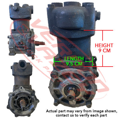 AIR COMPRESSOR - WATER COOLED - SINGLE CYLINDER - ISUZU 6BG1/6BD1 - IS-AIRCOM-6BG1-02S