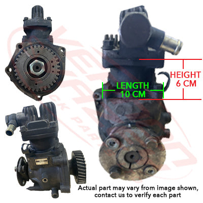 IS-AIRCOM-6HH1-01S - ISUZU ENGINE PARTS - AIR COMPRESSOR - AIR COOLED - SINGLE CYLINDER TO SUIT ISUZU 6HH1