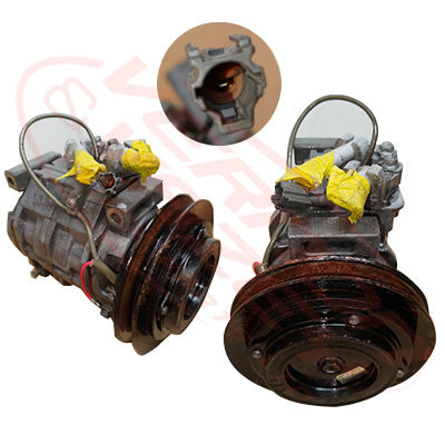 IS-AIRCON-4HK1-01S - ISUZU ENGINE PARTS - AIR CONDITION COMPRESSOR - 24V TO SUIT ISUZU 4HK1
