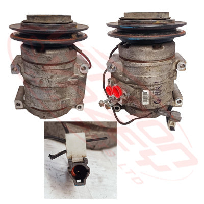 IS-AIRCON-6HK1-01S - ISUZU ENGINE PARTS - AIR CONDITION COMPRESSOR TO SUIT ISUZU 6HK1/6UZ1