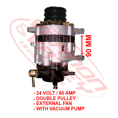 ALTERNATOR - 24V - 60 AMP - ISUZU 4HG1 - IS-ALT-4HG1-01S