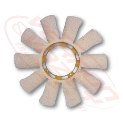 IS-FAN-4HF1-1 - ISUZU ENGINE PARTS - FAN BLADE - 10 BLADE - 430MM - 15MM TO SUIT ISUZU 4HF1 - SUIT FD42 / FD46 / SO5