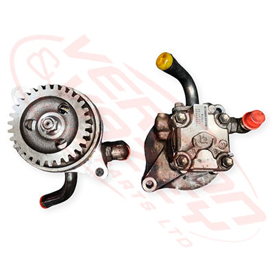 IS-PSP-4HK1T-01S - ISUZU ENGINE PARTS - POWER STEERING PUMP - HELICAL CUT GEAR - 30 TEETH TO SUIT ISUZU 4HK1T - LATE - TWIN TURBO