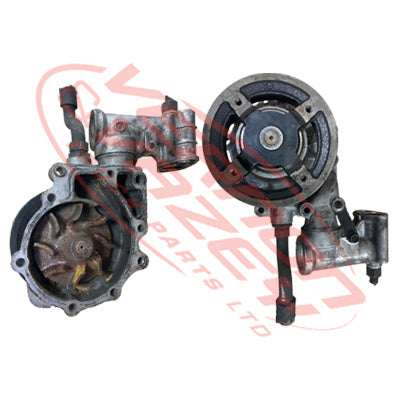 WATER PUMP - TRIPLE PULLEY - 8 BLADES - ISUZU 6HH1 - IS-WP-6HH1-02S