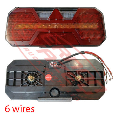 LED-TRUCK-33 - LED TRUCK REAR LAMP - L/H - WITH LICENCE PLATE LIGHT - UNIVERSAL - ALL MAKES AND MODELS