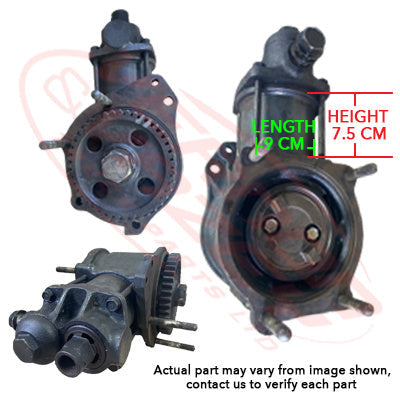 MS-AIRCOM-6D14-01S - MITSUBISHI ENGINE PARTS - AIR COMPRESSOR - WATER COOLED - SINGLE CYLINDER TO SUIT MITSUBISHI 6D14