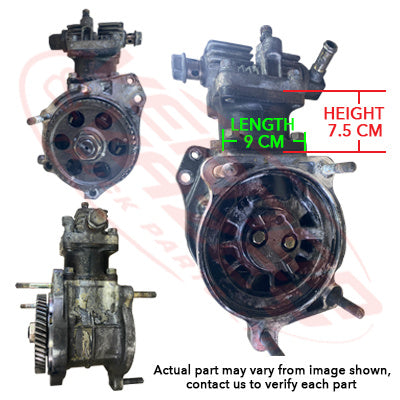 MS-AIRCOM-6D16-01S - MITSUBISHI ENGINE PARTS - AIR COMPRESSOR - AIR COOLED - SINGLE CYLINDER TO SUIT MITSUBISHI 6D16