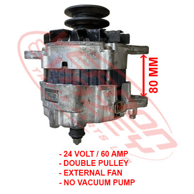 ALTERNATOR - 24V - 60 AMP - MITSUBISHI 6D16/6D40 - MS-ALT-6D16-03S