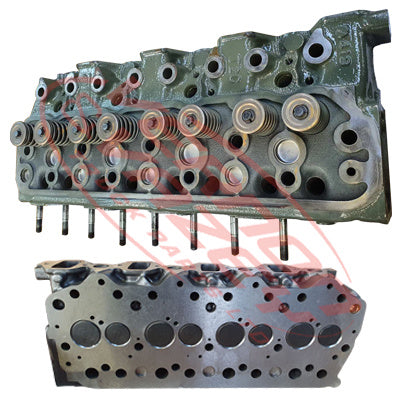 CYLINDER HEAD - FULLY RECONDITIONED - WITH VALVES - RECESSED - MITSUBISHI 4D34/4D34T - MS-CH-4D34-1S