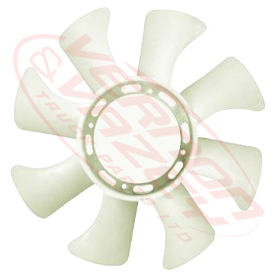 MS-FAN-4DR7-01S - MITSUBISHI ENGINE PARTS - FAN BLADE - 8 BLADE - 410MM TO SUIT MITSUBISHI 4DR7