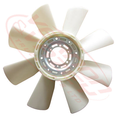 MS-FAN-6D24-01S - MITSUBISHI ENGINE PARTS - FAN BLADE - 8 BLADE - 670MM TO SUIT MITSUBISHI 6D24