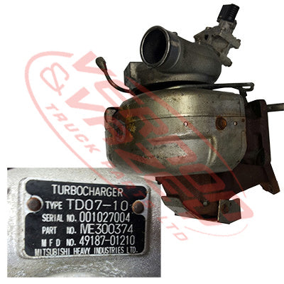 TURBOCHARGER - MITSUBISHI 6M60 - MS-TC-6M60-01