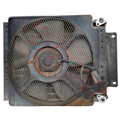 NS-ACCON-ED35-01S - NISSAN ENGINE PARTS -  AIRCON CONDENSER - WITH COMPLETE FAN TO SUIT NISSAN ED35 - 1995 ATLAS