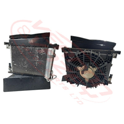 NS-ACCON-F24-01S - NISSAN ENGINE PARTS -  AIRCON CONDENSER - WITH COMPLETE FAN TO SUIT NISSAN ATLAS F24 2006