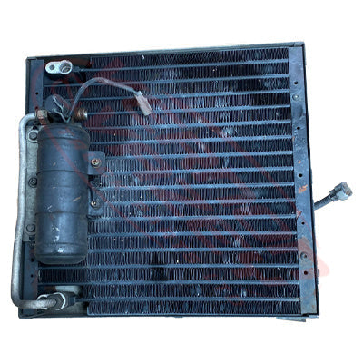 NS-ACCON-FE6-01S - NISSAN ENGINE PARTS -  AIRCON CONDENSER - WITH COMPLETE FAN TO SUIT NISSAN FE6 - NISSAN MK/PK