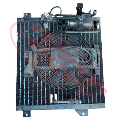 AIRCON CONDENSER - WITH COMPLETE FAN - NISSAN TD23 - NS-ACCON-TD23-01S