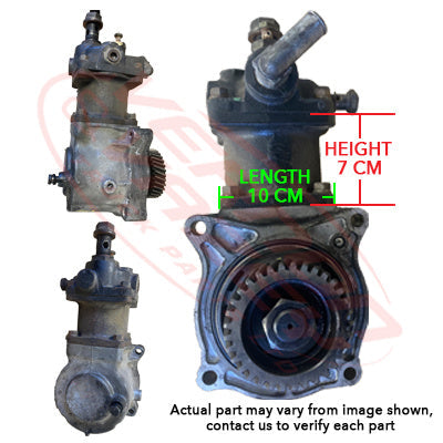 NS-AIRCOM-PF6-01S - NISSAN ENGINE PARTS -  AIR COMPRESSOR - WATER COOLED - SINGLE CYLINDER TO SUIT NISSAN PF6/RF8