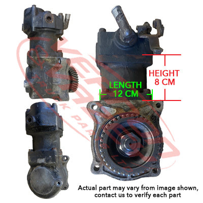 AIR COMPRESSOR - WATER COOLED - SINGLE CYLINDER - NISSAN PF6/RF8 - NS-AIRCOM-PF6-02S