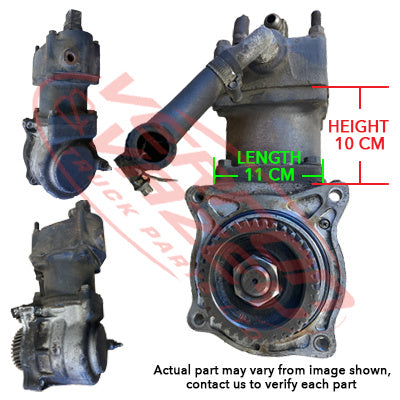 AIR COMPRESSOR - WATER COOLED - SINGLE CYLINDER - NISSAN RF8/PF6 - NS-AIRCOM-RF8-01S