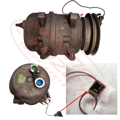 NS-AIRCON-TD27-01S - NISSAN ENGINE PARTS -  AIR CONDITION COMPRESSOR TO SUIT NISSAN TD27/TD25/TD23