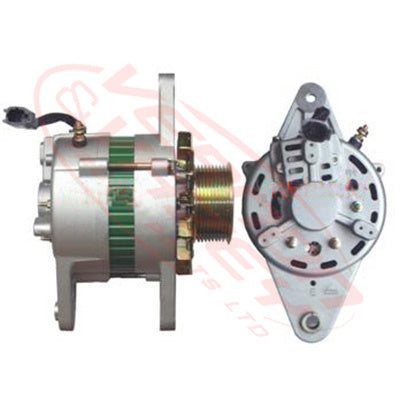 NS-ALT-PE6-1 - NISSAN ENGINE PARTS -  ALTERNATOR - 24V - 50 AMP - EXT FAN - MULTI BELT TO SUIT NISSAN PE6/PF6/RF8/RE8