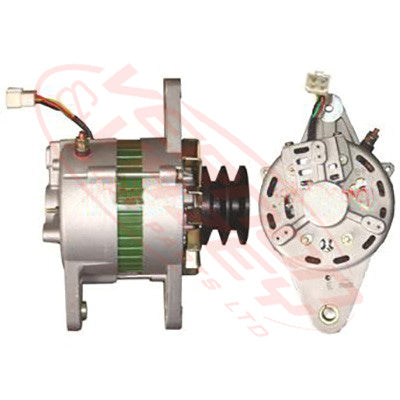 NS-ALT-RF8 - NISSAN ENGINE PARTS -  ALTERNATOR - 24V - 50 AMP - EXT FAN - DOUBLE PULLEY TO SUIT NISSAN RF8/RF10/PE6/PF6/FE6TA