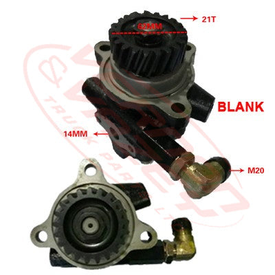 NISSAN FE6 - POWER STEERING PUMP - HELICAL CUT GEAR - 21 TEETH - NS-PSP-FE6-01S