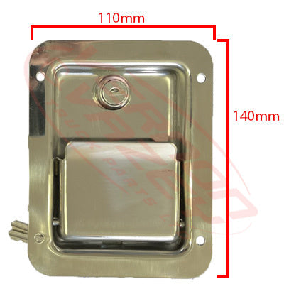 TBL-0002 - TOOLBOX LOCK - W/KEY - FLAP HANDLE - UNIVERSAL - ALL MAKES/MODELS