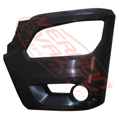 3192090-75 - FRONT BUMPER END - L/H - HIGH - W/HOLE FOR UPPER TRIM - HINO RANGER 500 2015-